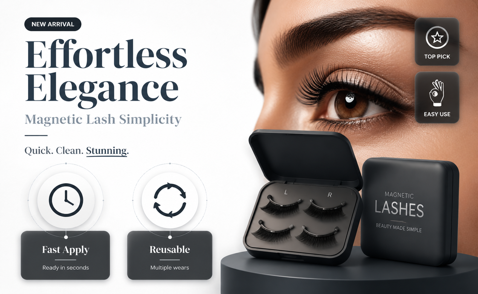 are magnetic lashes easier to put on