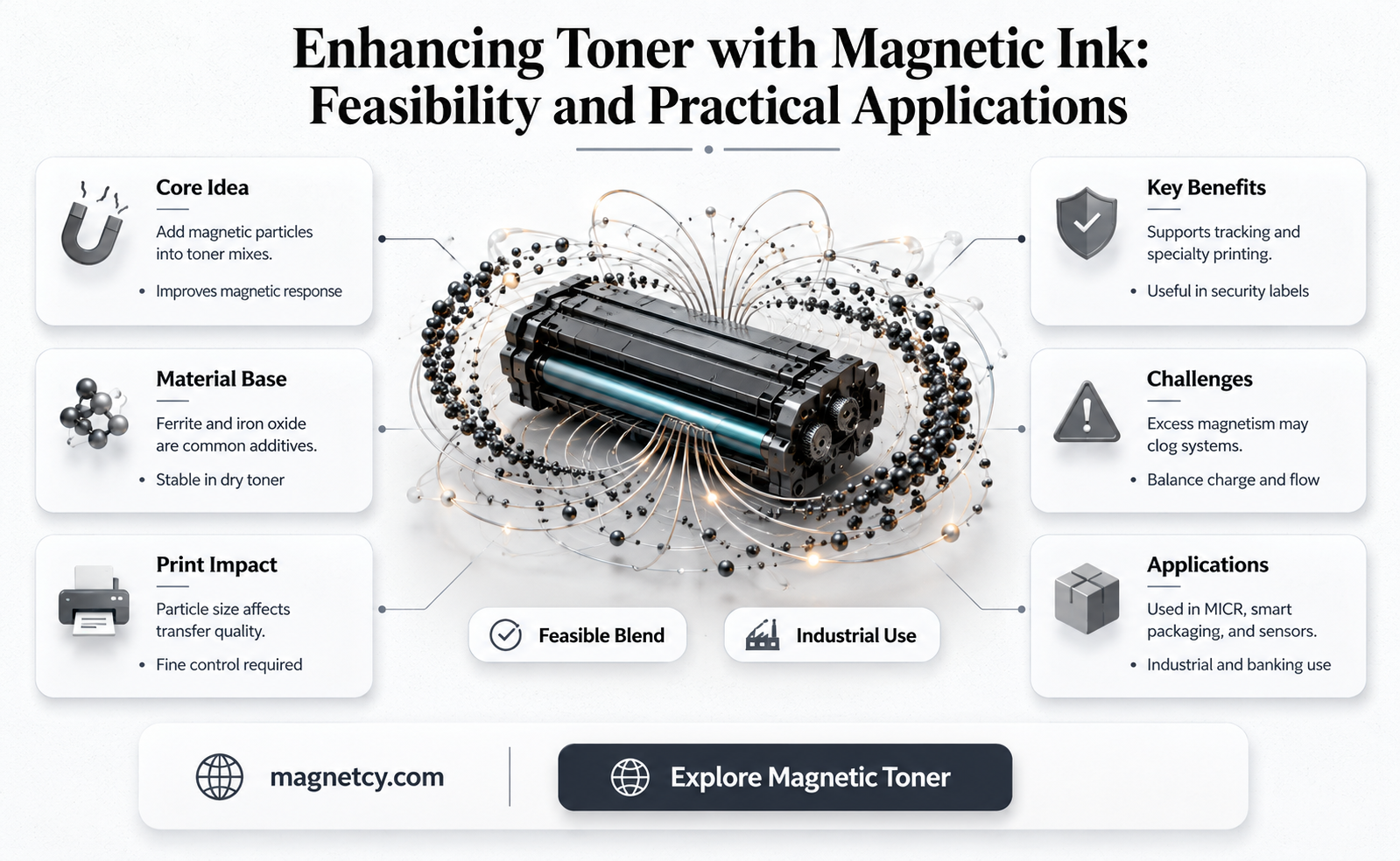can add magnetic ink to an existing toner