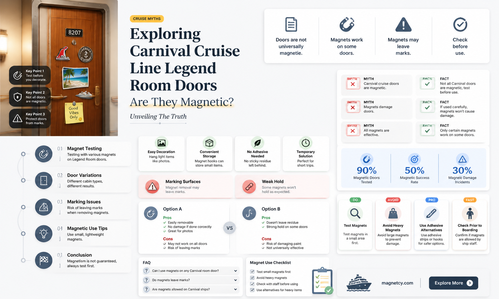 are carnival cruise line legend room doors magnetic