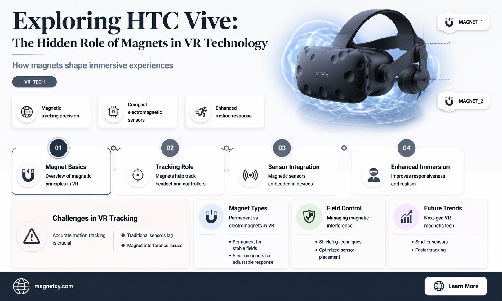 are there magnets in an htc vive