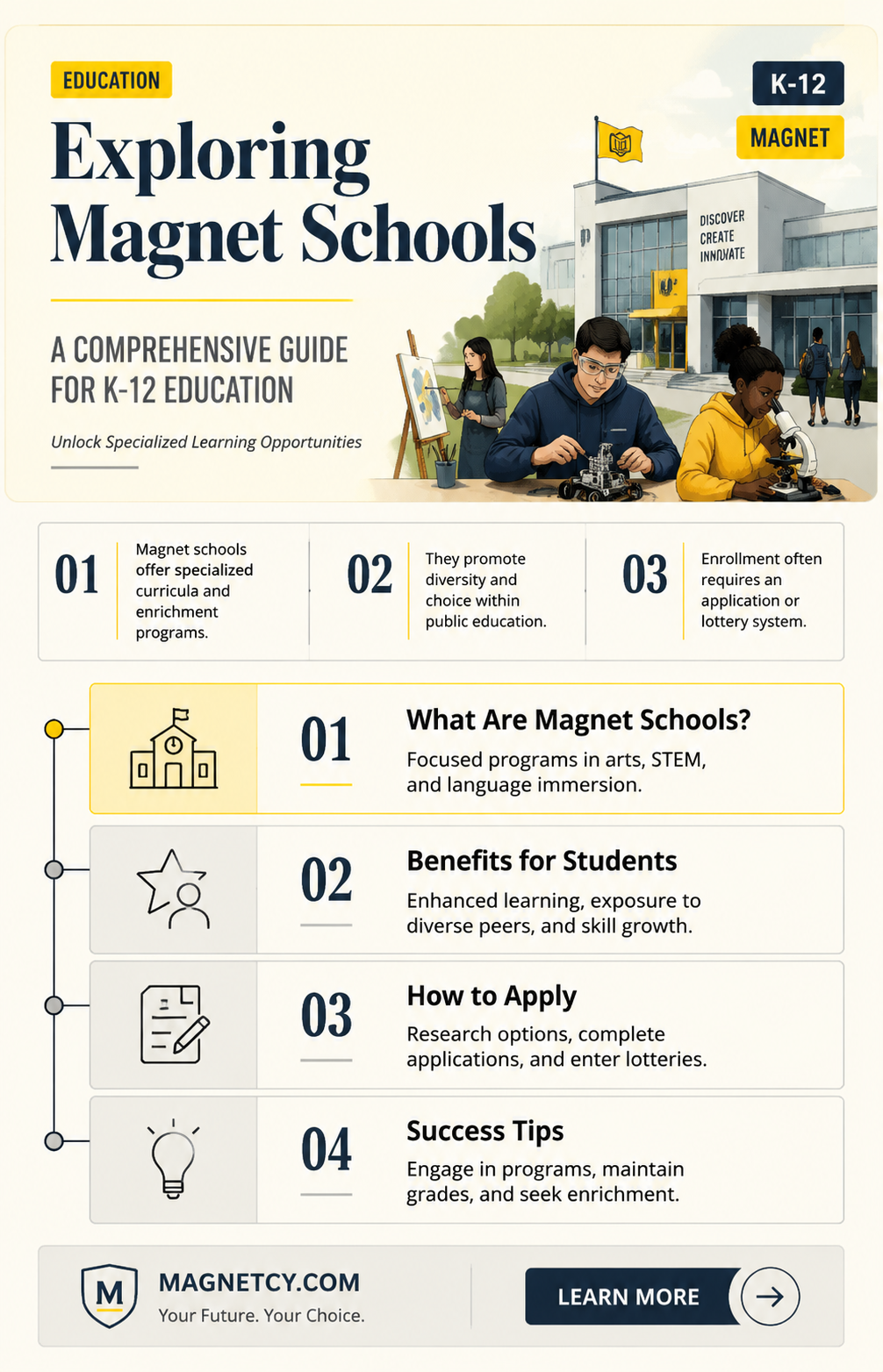 are magnet schools k through 12 grades