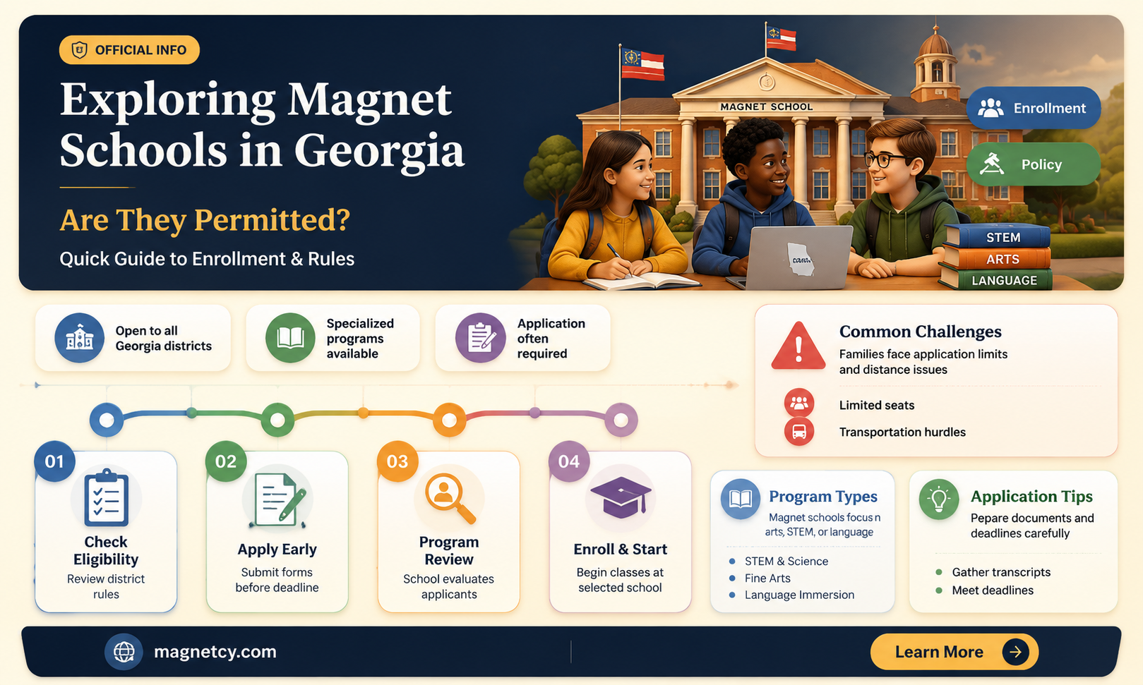 are magnet schools allowed in georgias school district