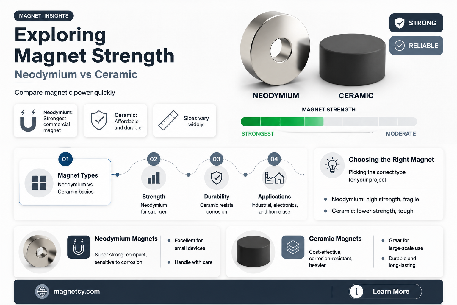 are neodymium magnets stronger than ceramic magnets