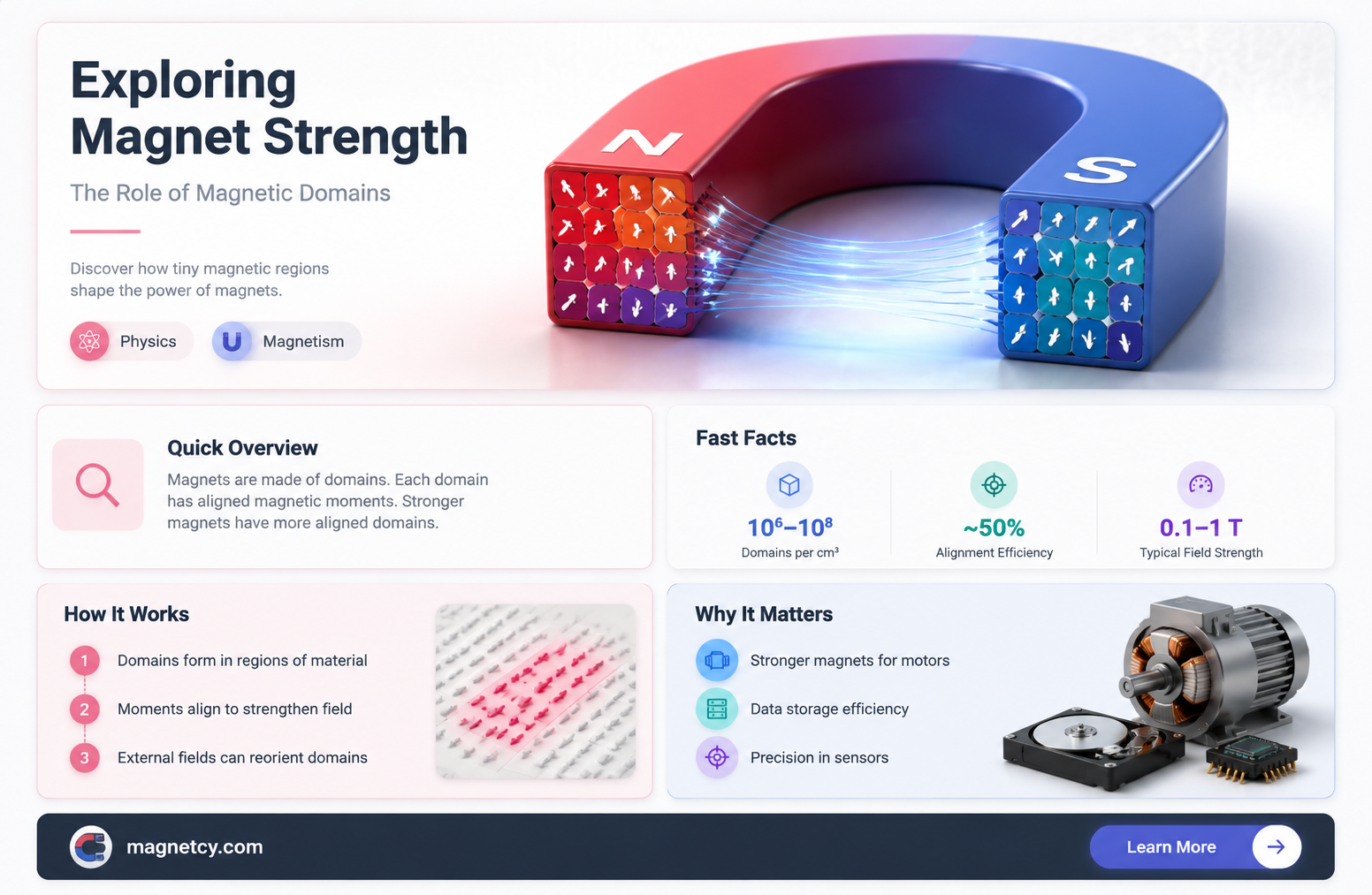 are stronger magnets the ones with more domains