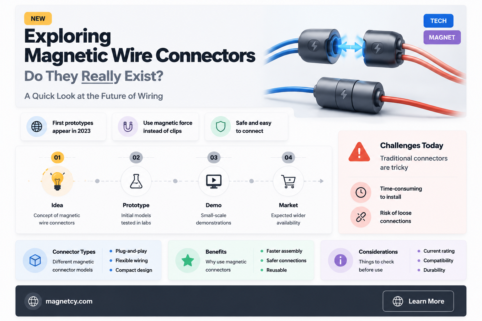 are there wirer connectors that are magnetic