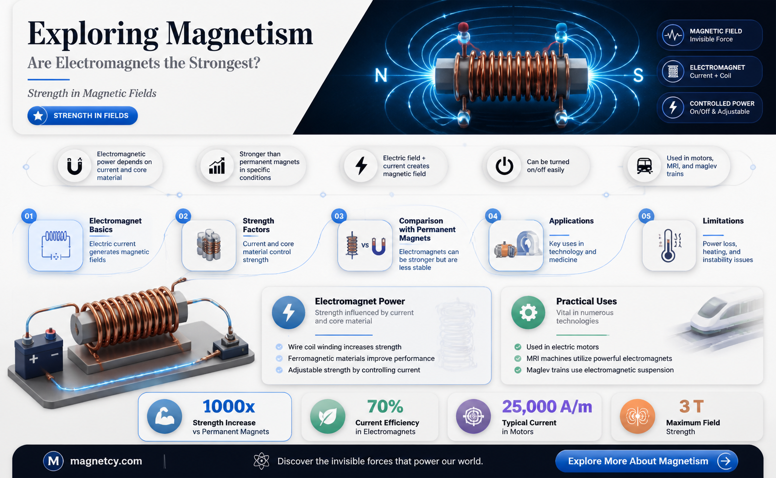 are electromagnets the strongest of all magnets
