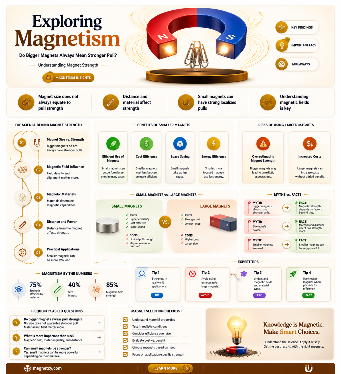 are bigger magnets stronger than smaller ones books