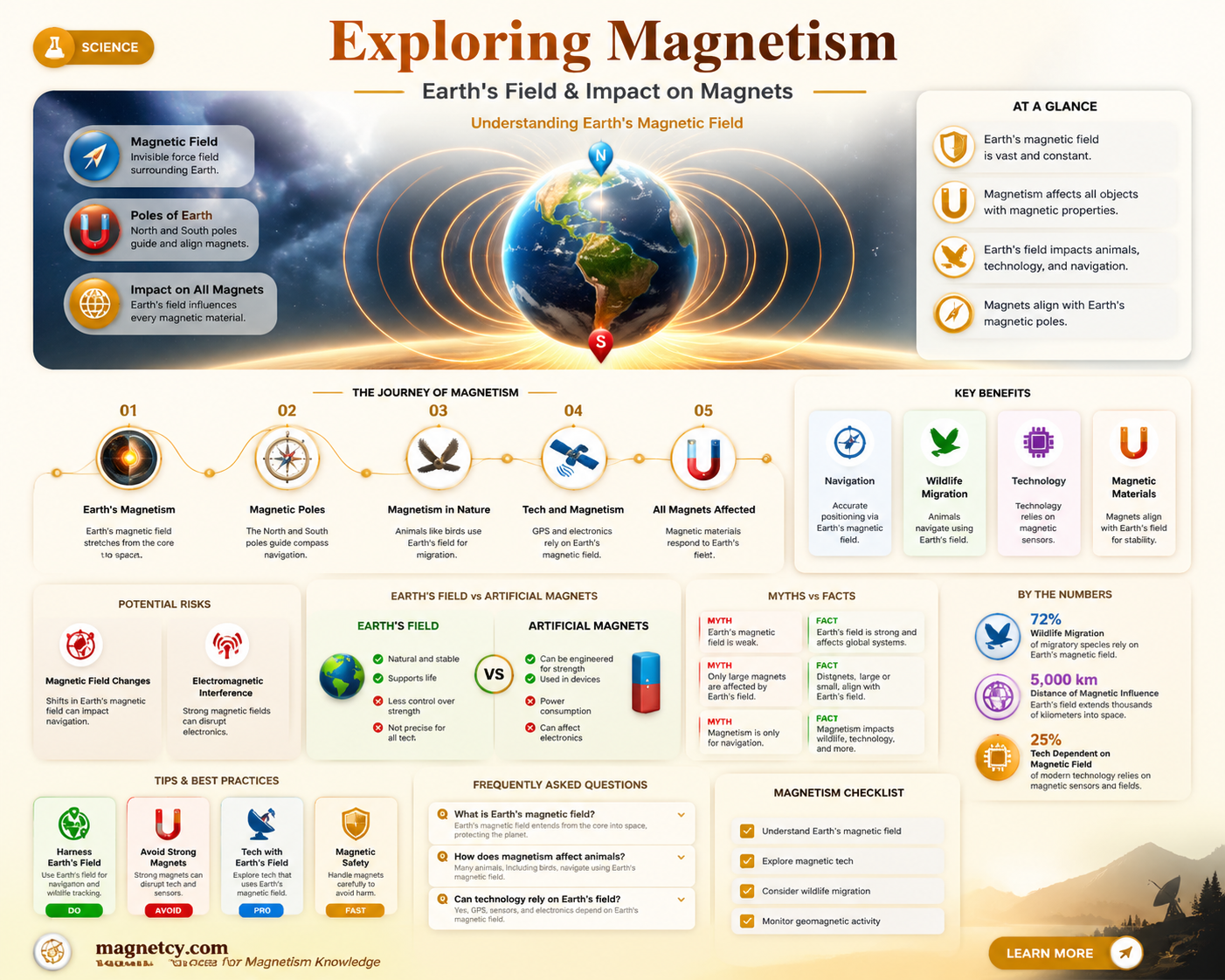 are all magnets affected by the earths magnetic field