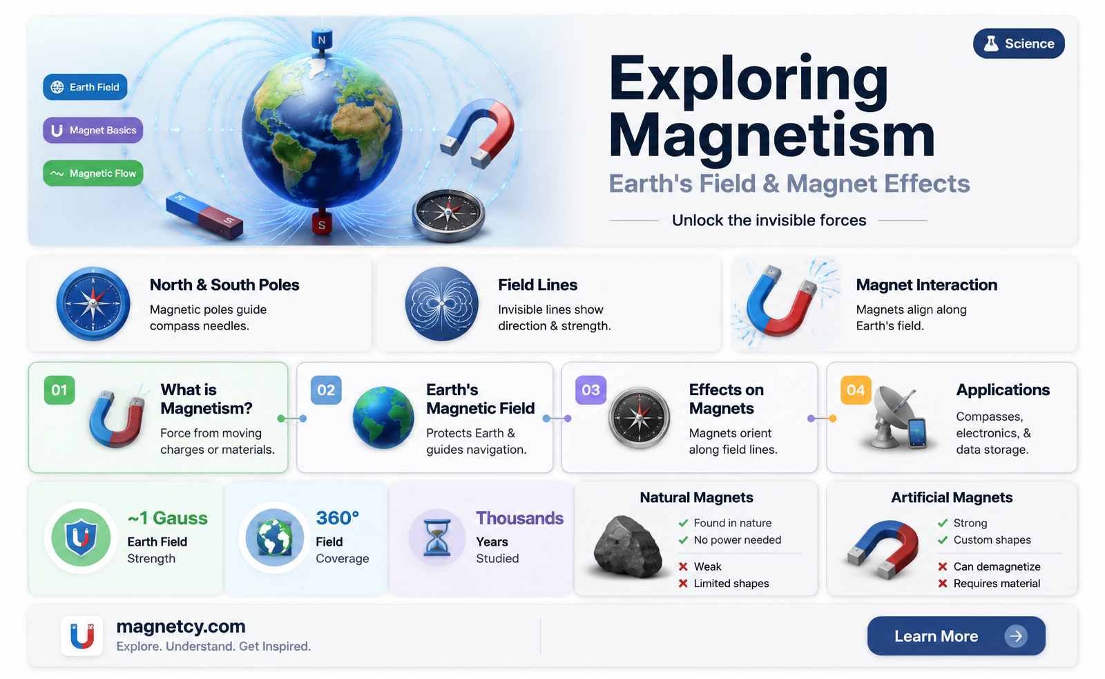 are magnets dependent on earth