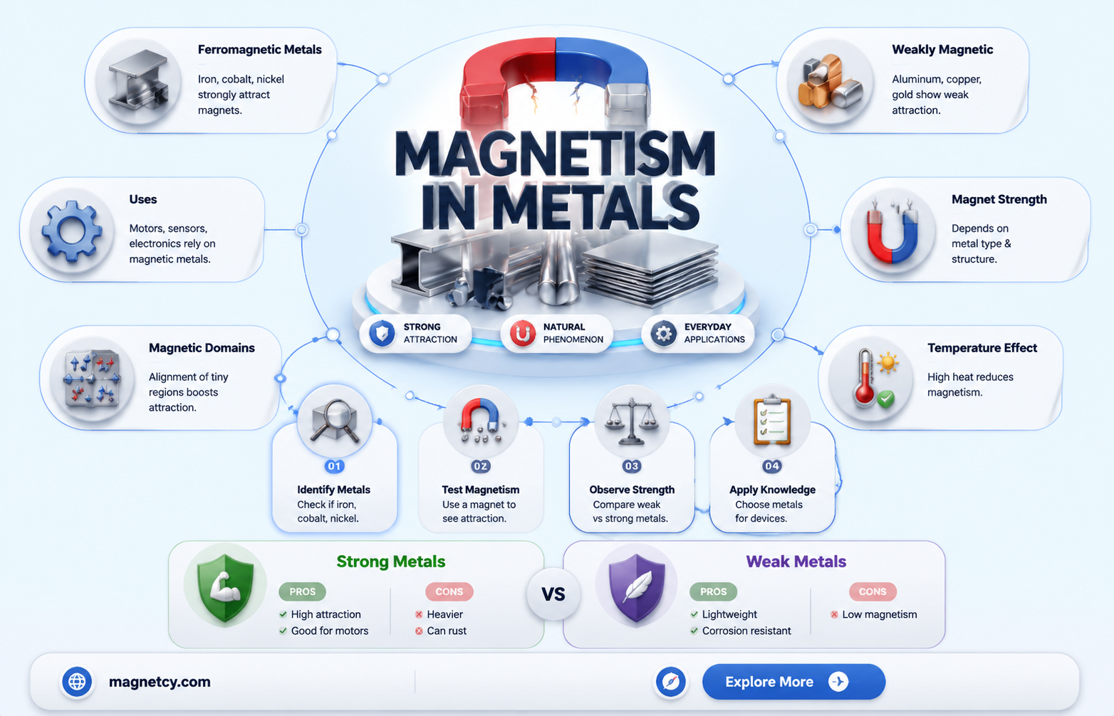 are some metals more magnetic than others