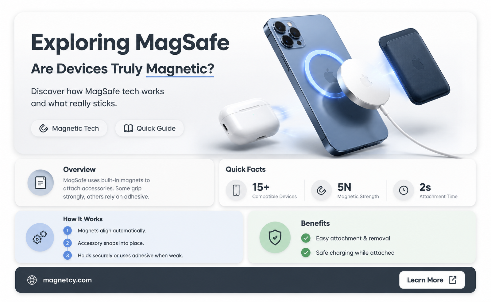 are magsafe devices magnetic or the phone