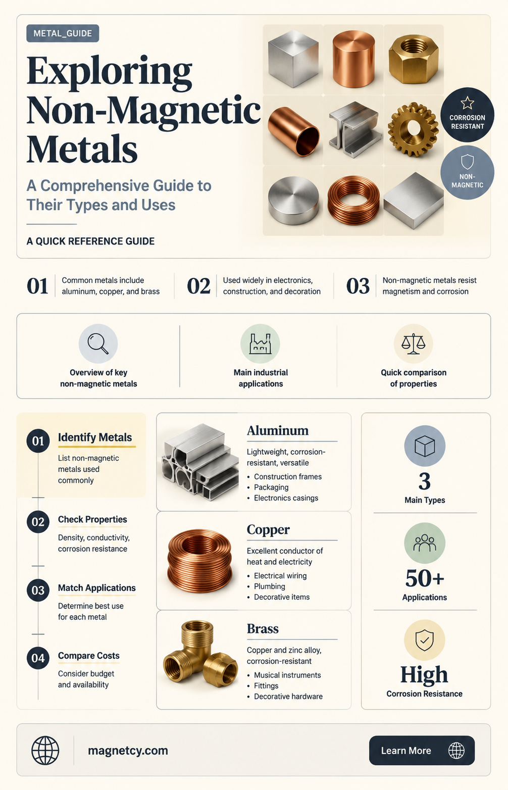 are there types of non-magnetic metals