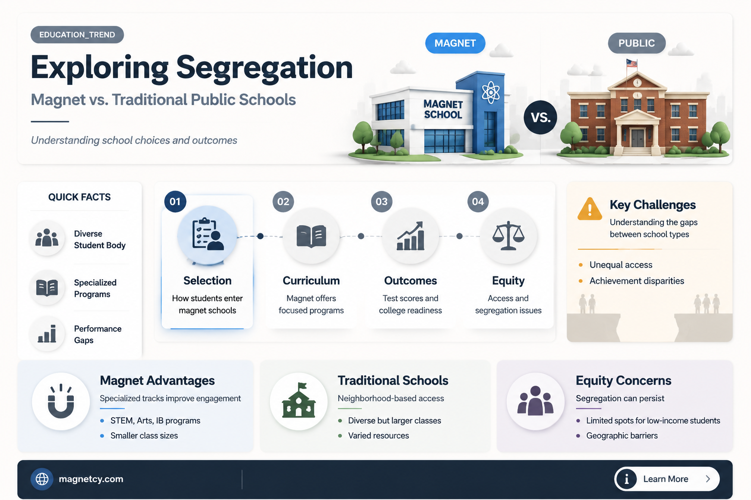 are magnet schools more segregated than traditional public schools