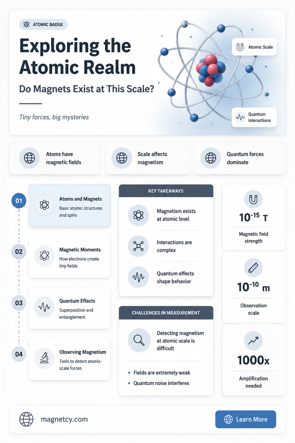 are there magnets on the atomic scale