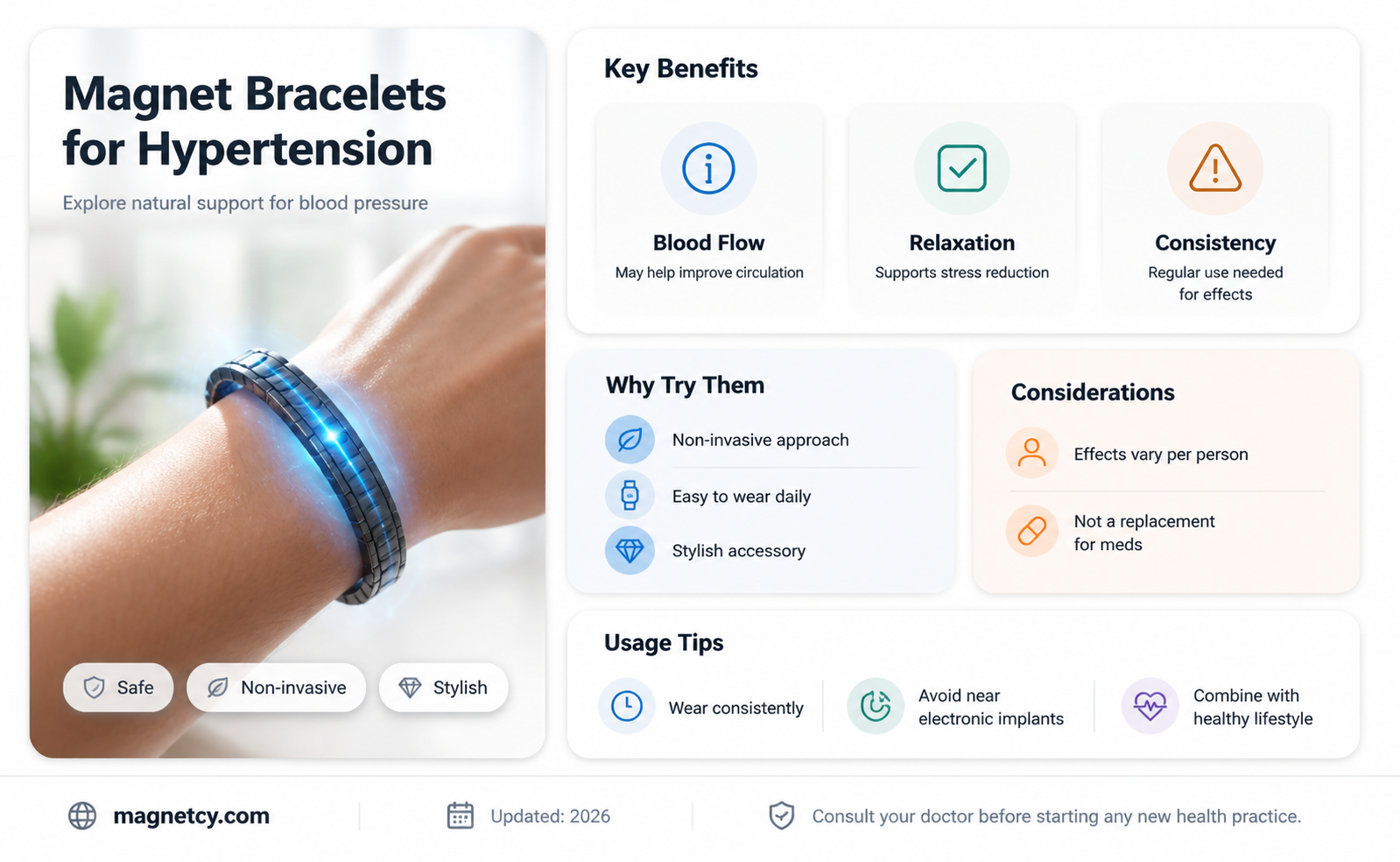 are magnet braclets good for people with hypertension