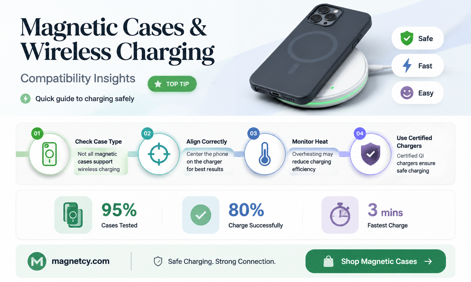are magnetic phone cases compatible with wireless charging