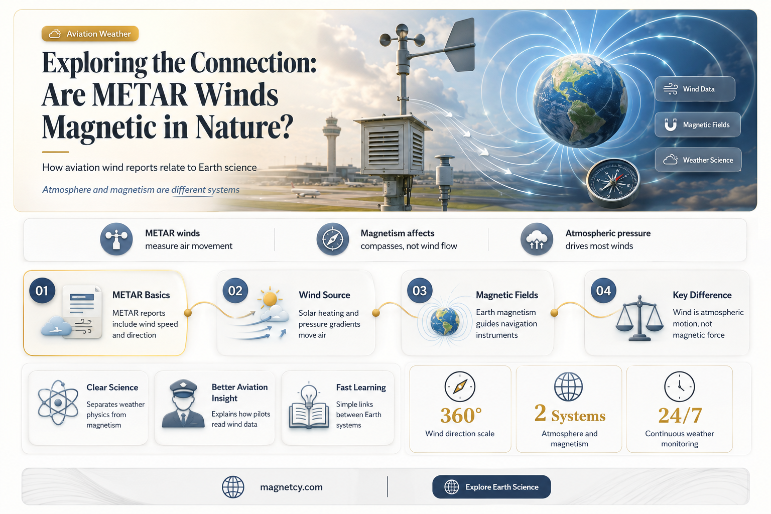 are winds in a metar in magnetic