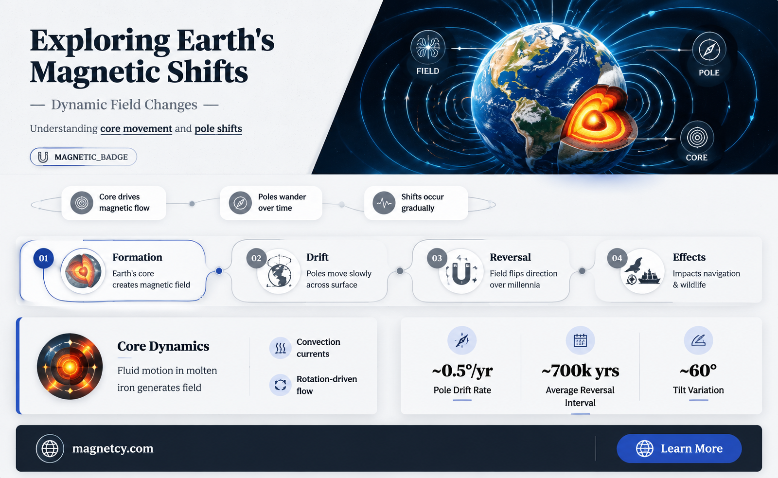 are the magnetic fields shifting