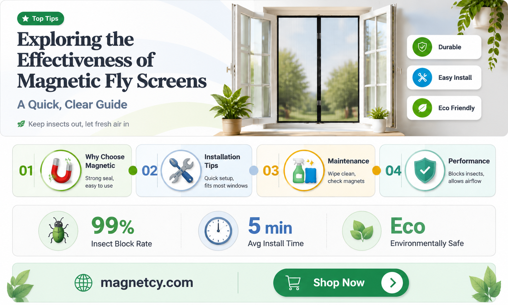are magnetic fly screens work good