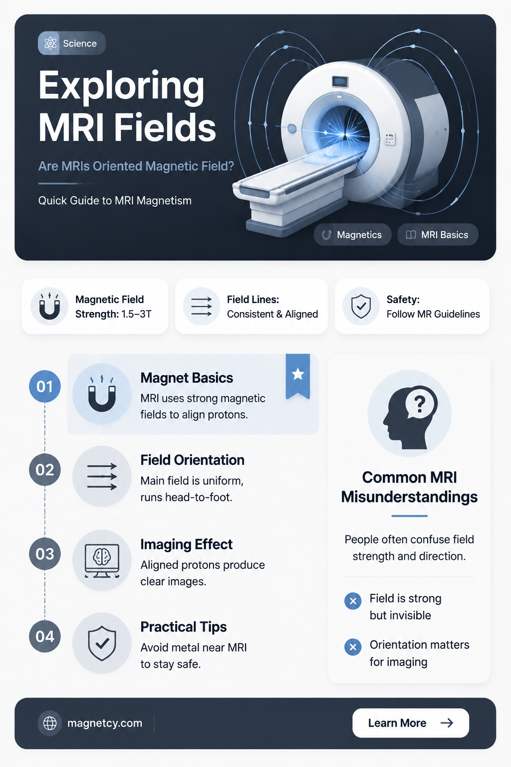 are mris oriented magnetic field