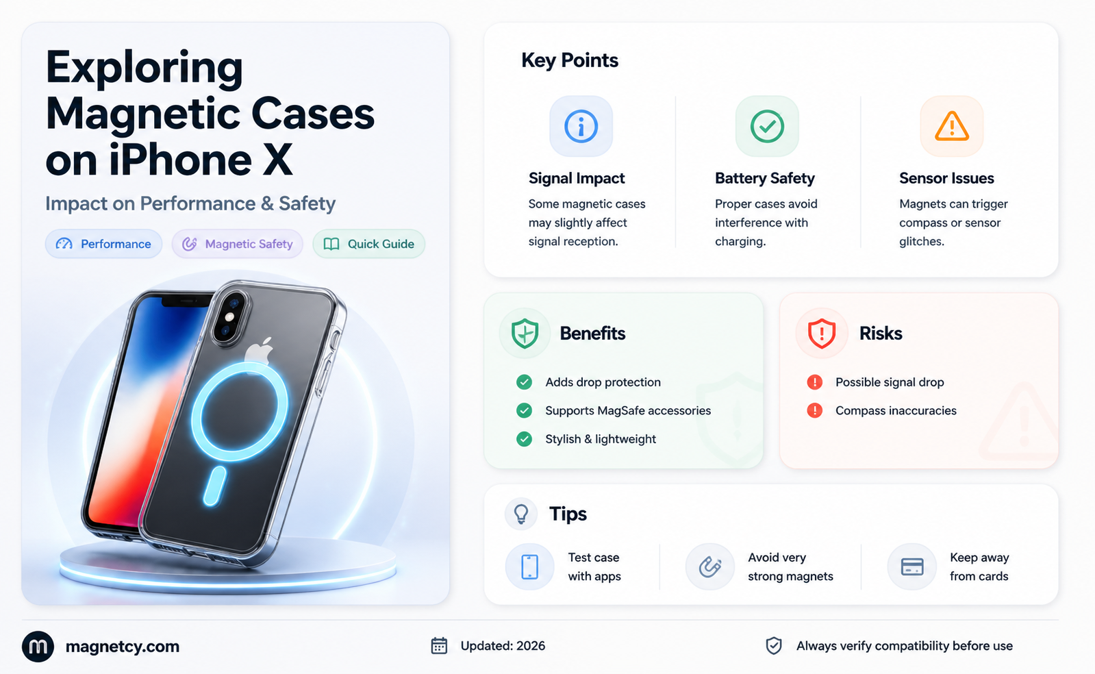 are magnetic cases bad for iphone x