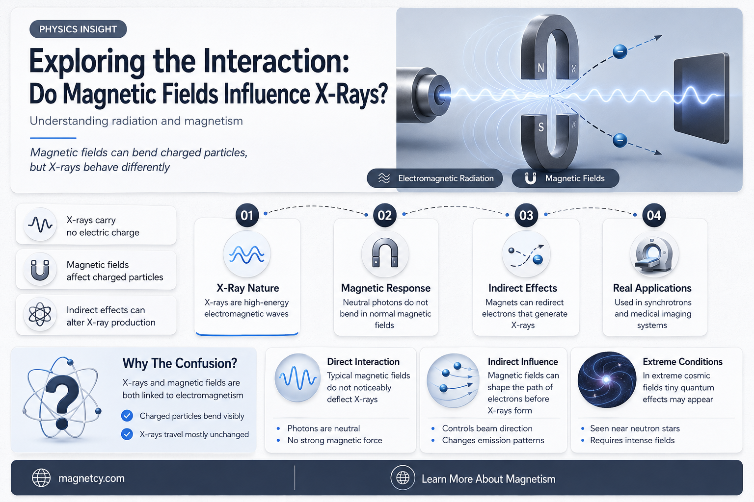 are x rays affected by magnetic fields