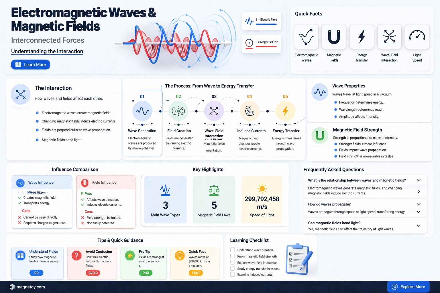are electromagnetic waves deflected by magnetic fields