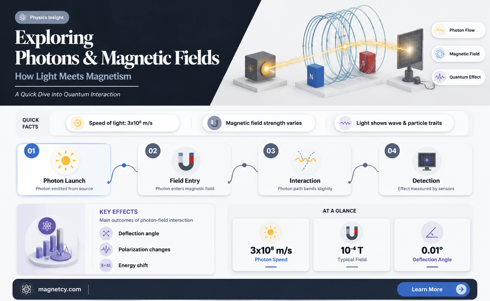 are photons deflected by magnetic fields