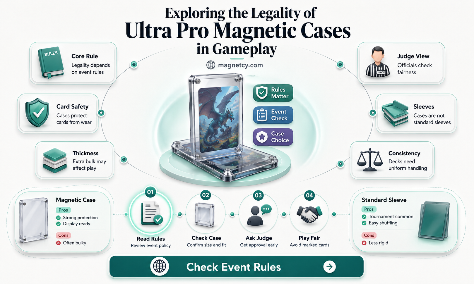 are ultra pro magnetic cases legal for play