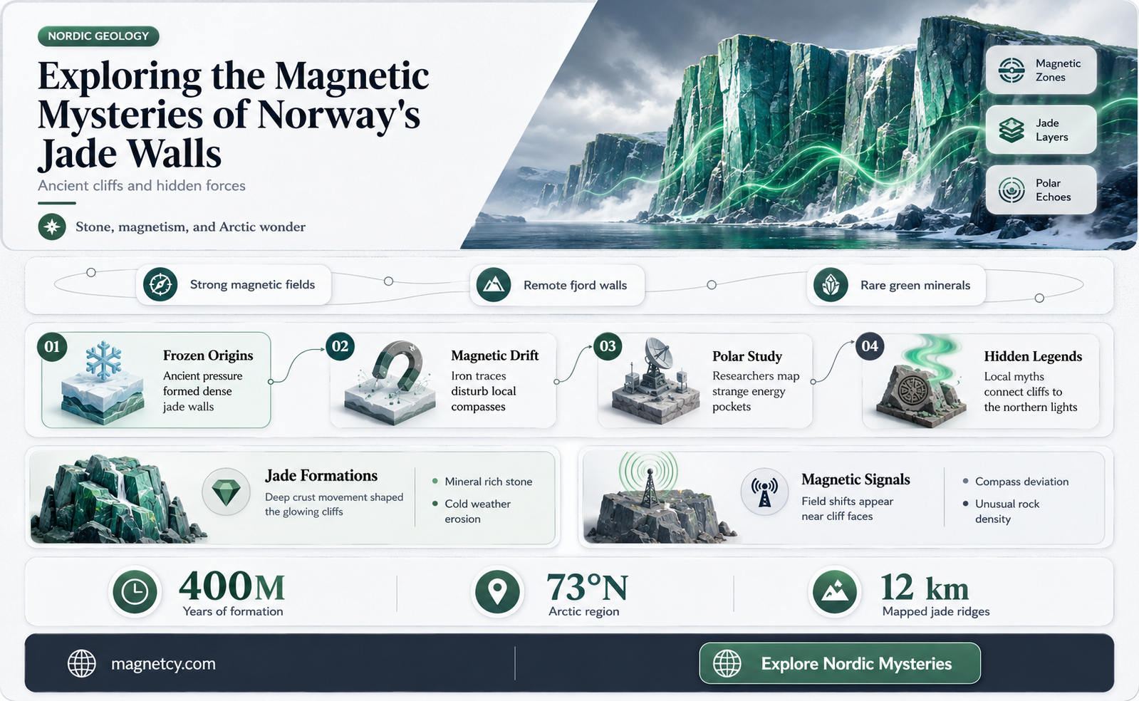 are walls of the norwegian jade magnetic