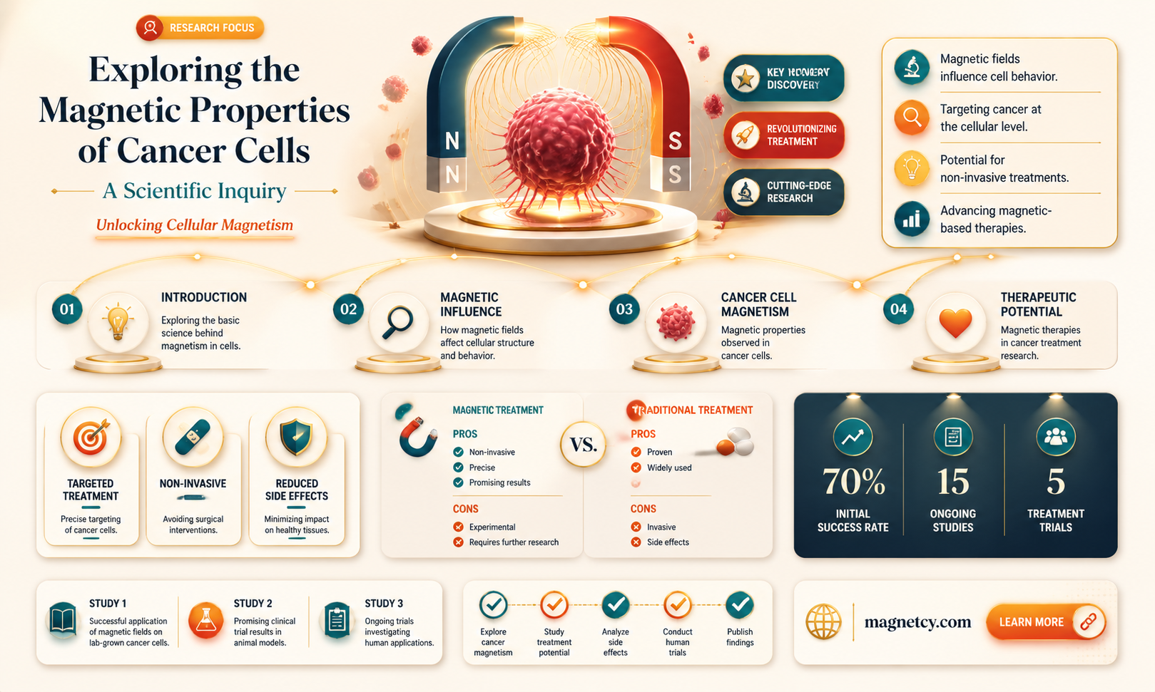 are cancer cells more magnetic than regular cells