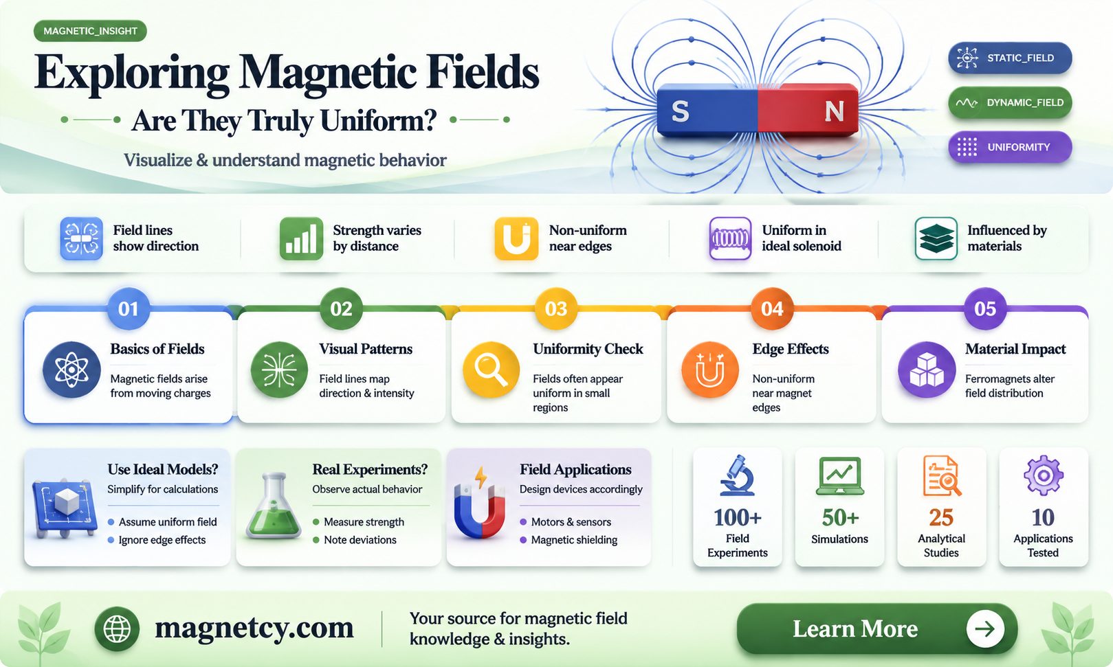 are magnetic fields uniform