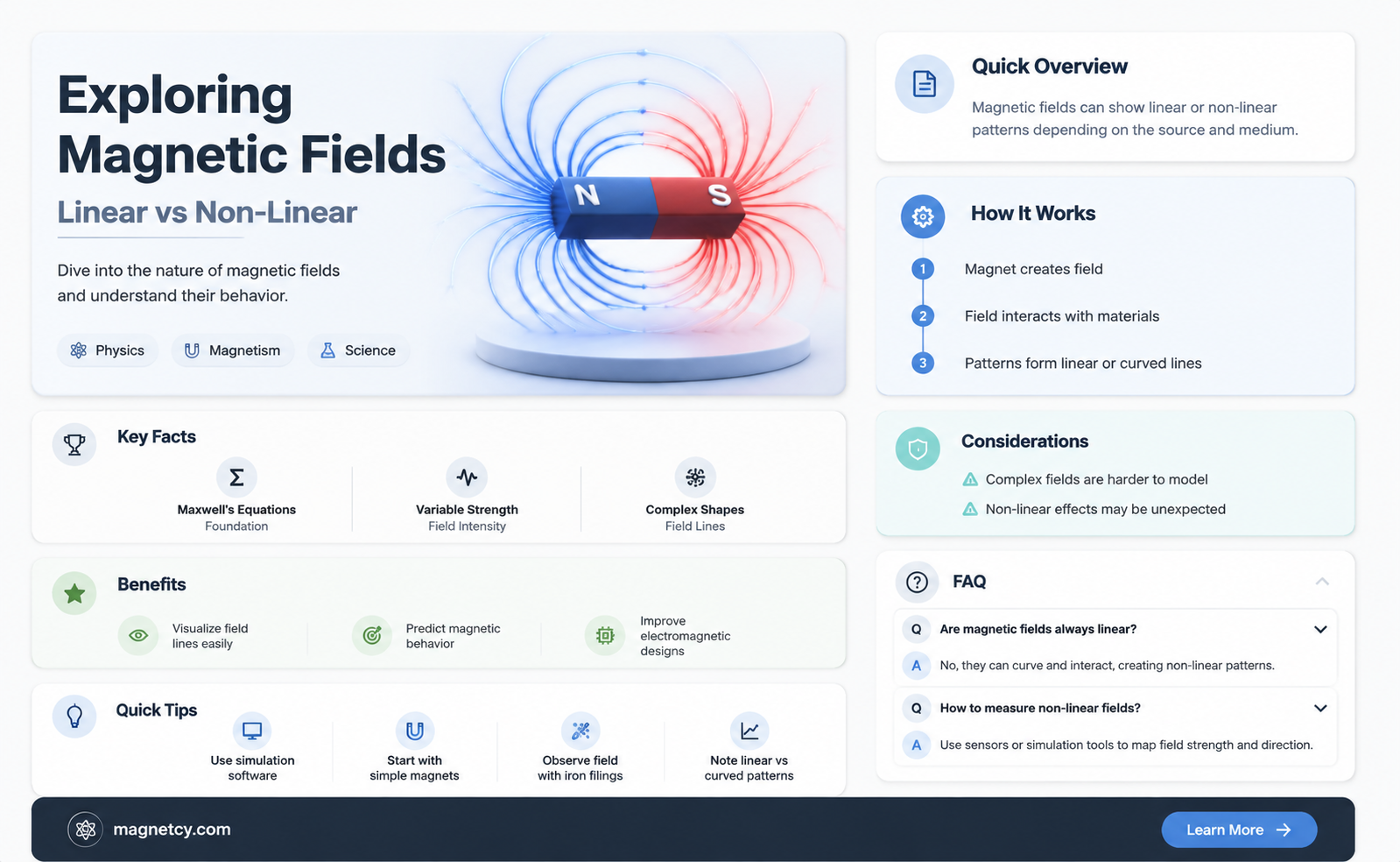 are magnetic fields linear