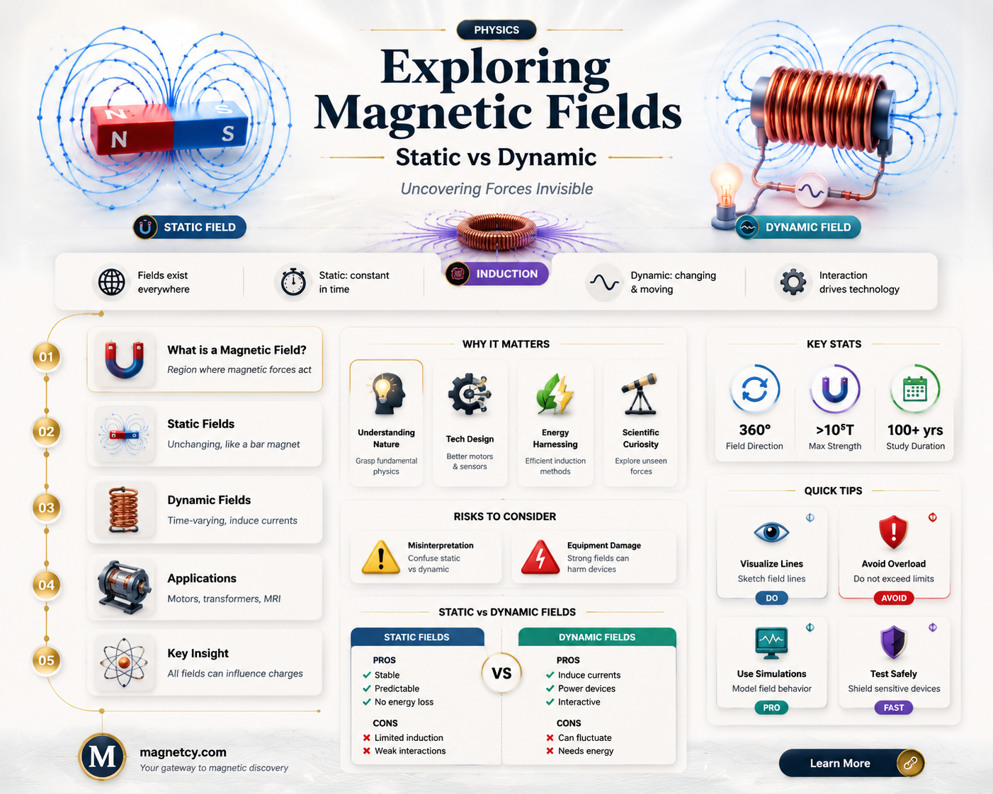 are magnetic field static or dynamic