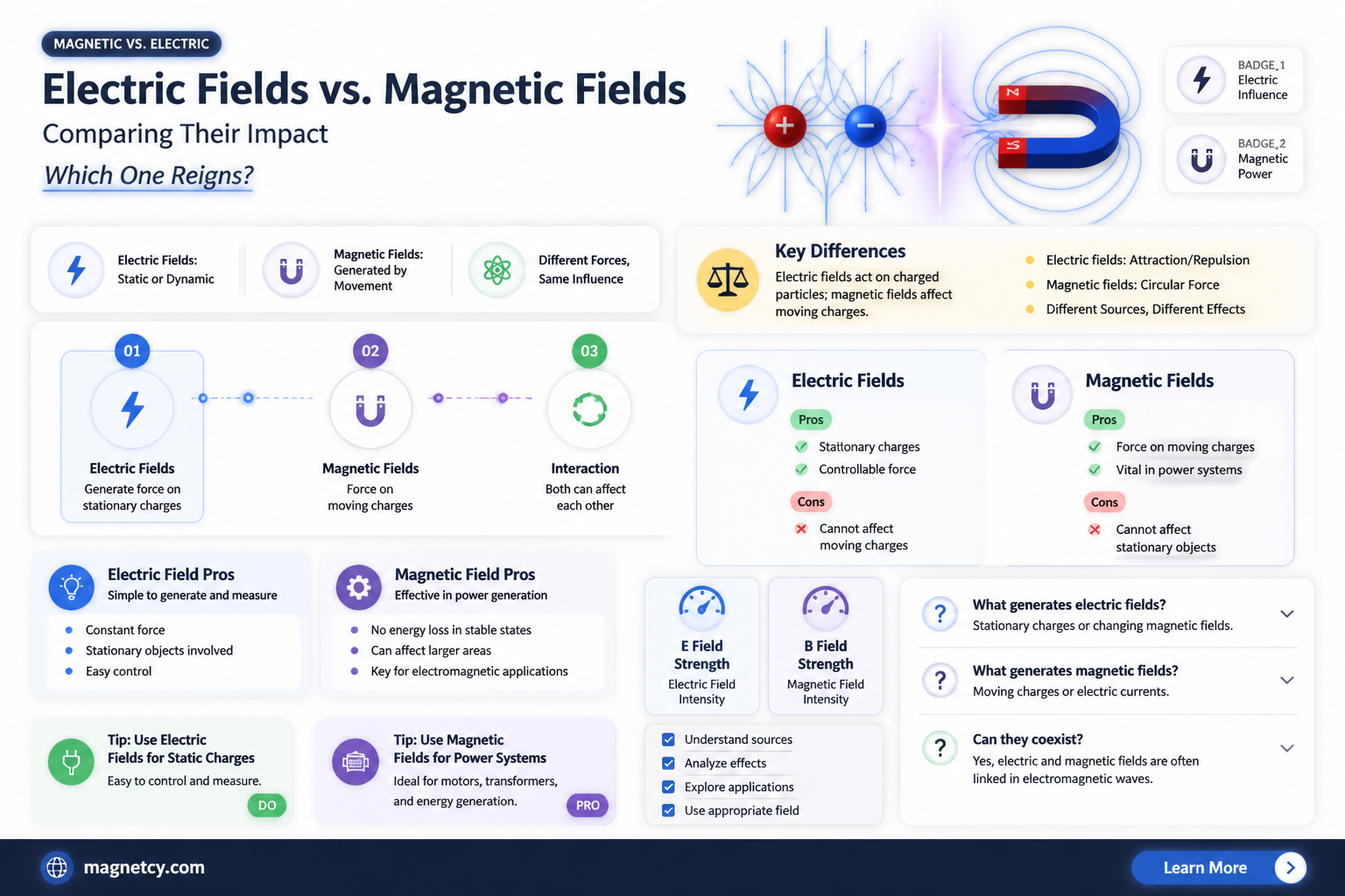 are electric fields better than magnetic fields