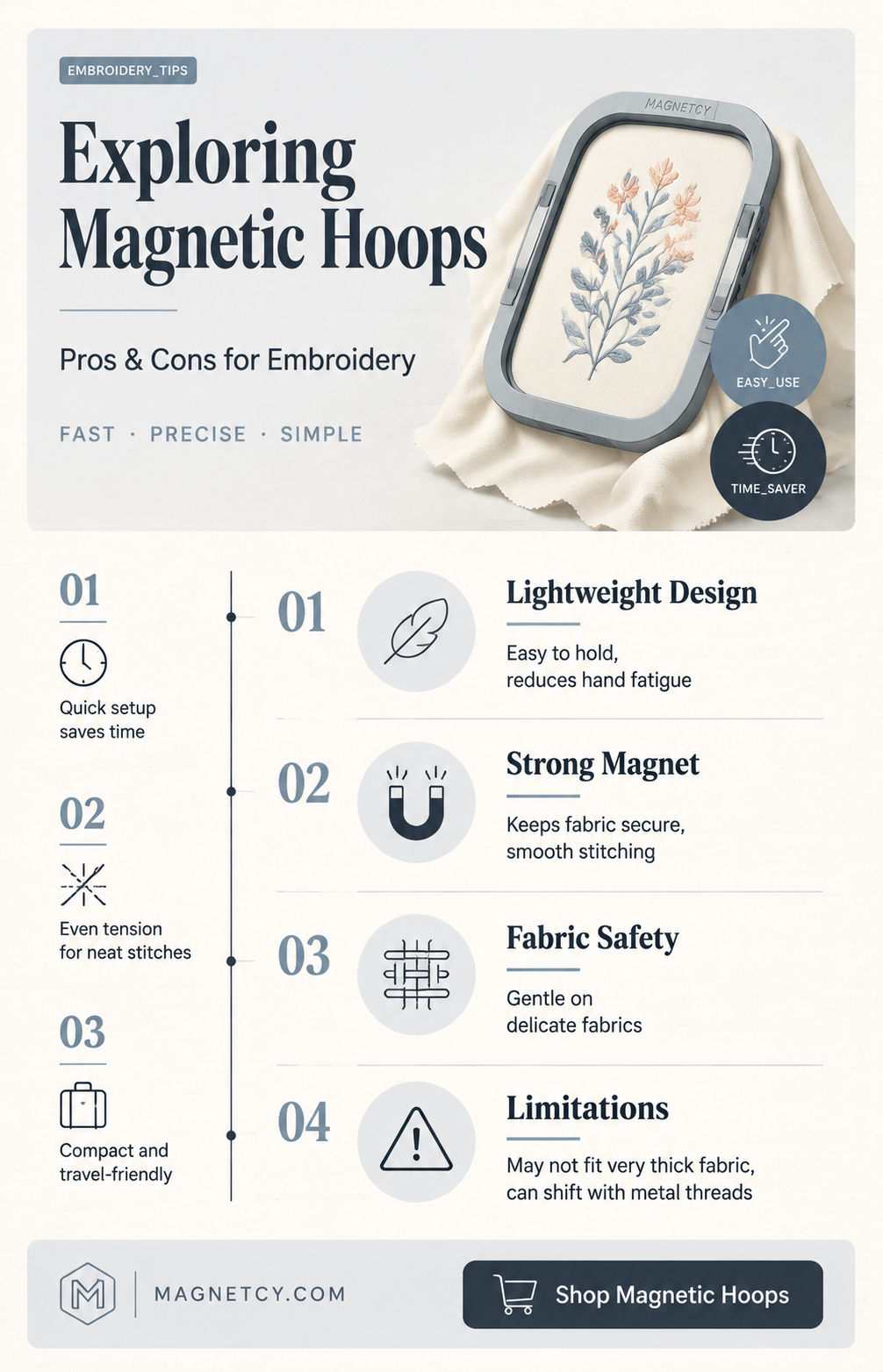 are magnetic hoops for embroidery any good