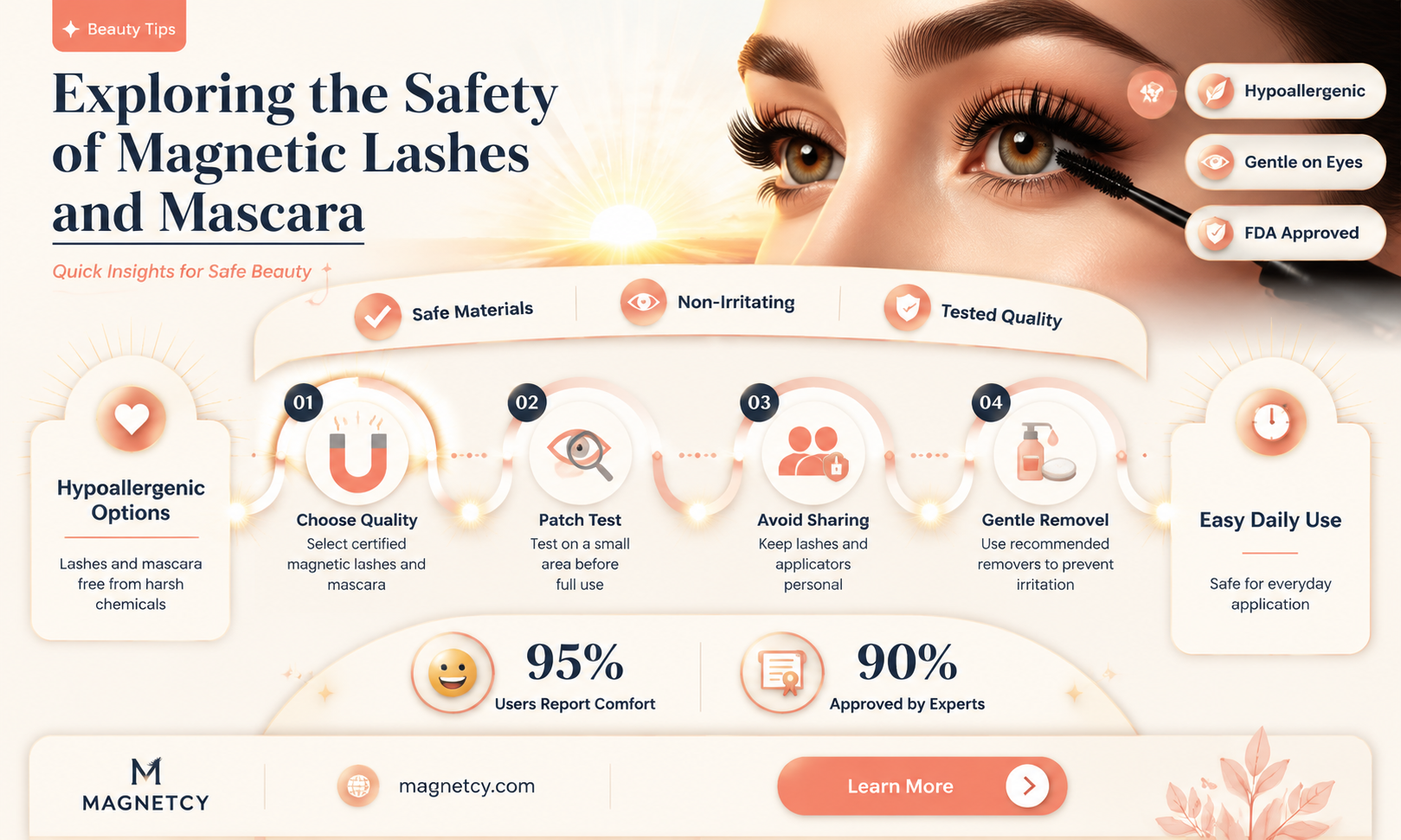 are magnetic lashes and magnetic mascara safe