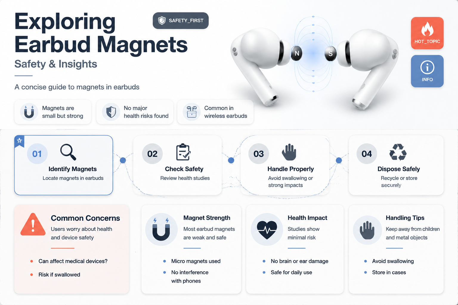 are magnets in earbuds bad for you