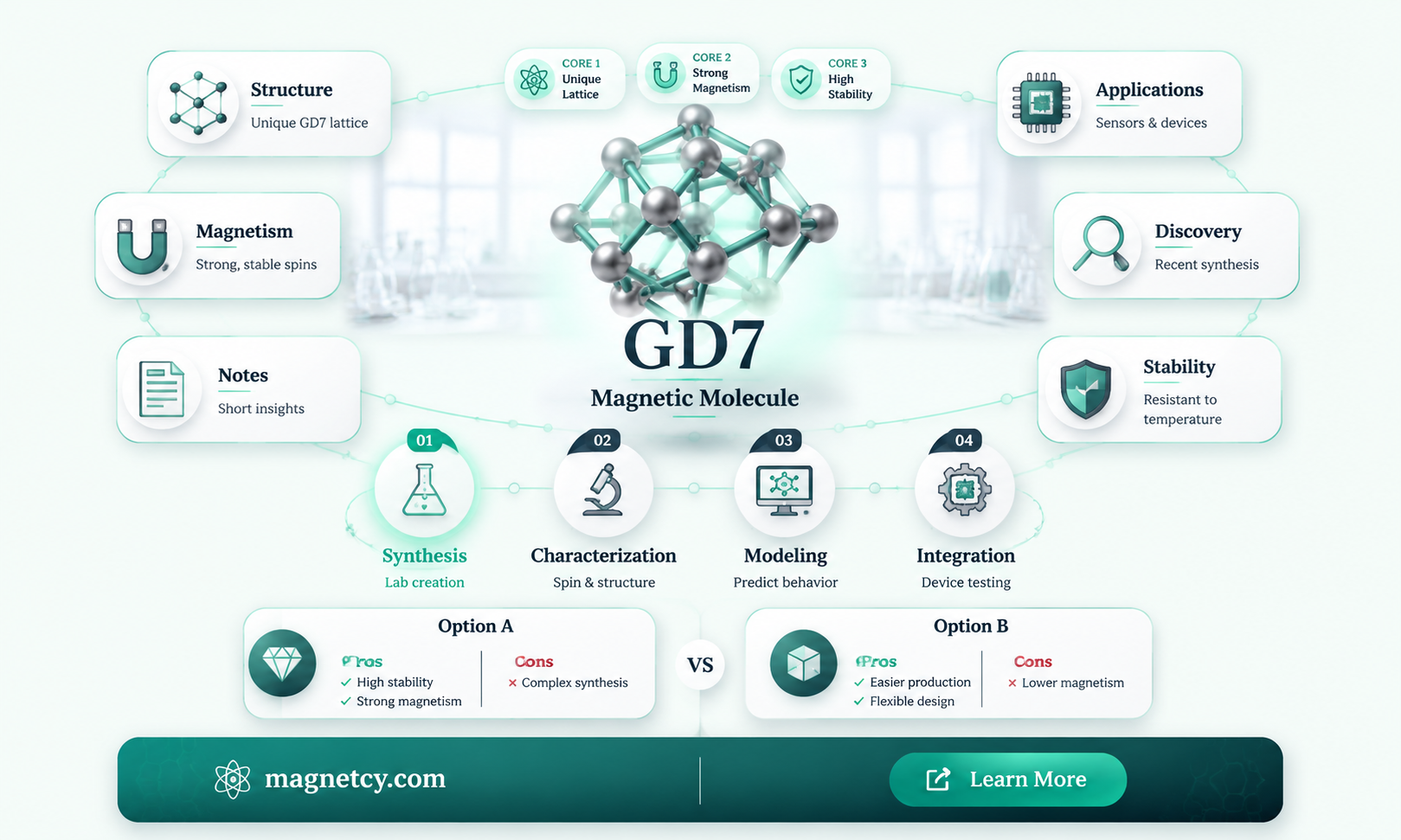 are no two gd7 magnetic molecule