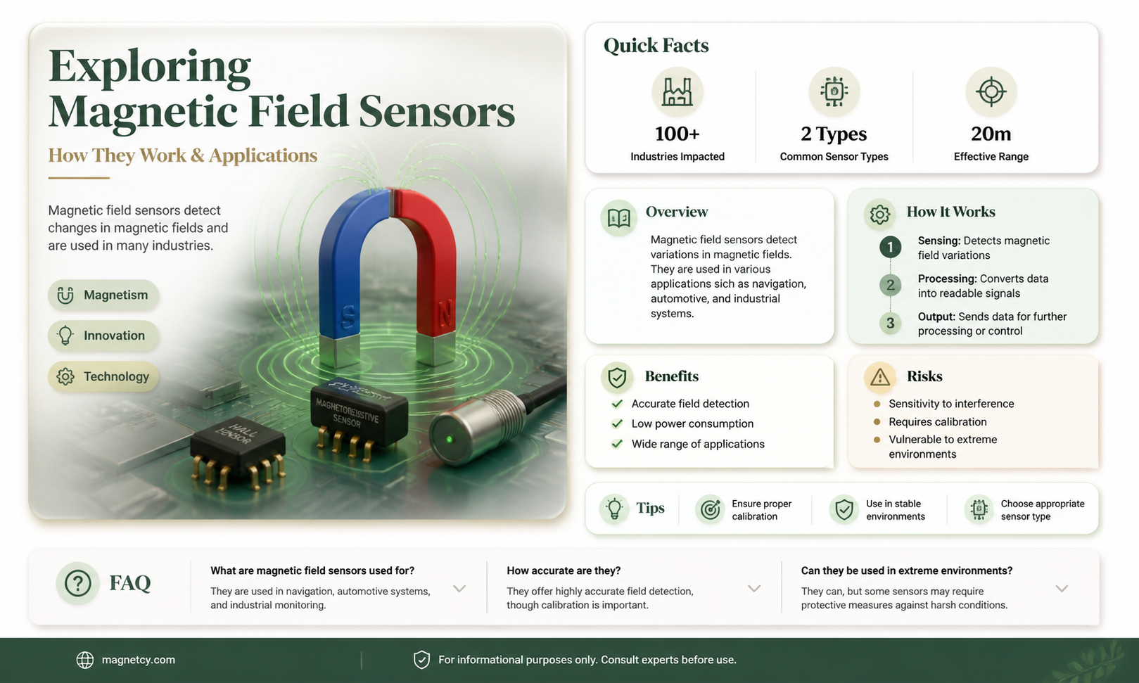are devices that detect changes in a magnetic field