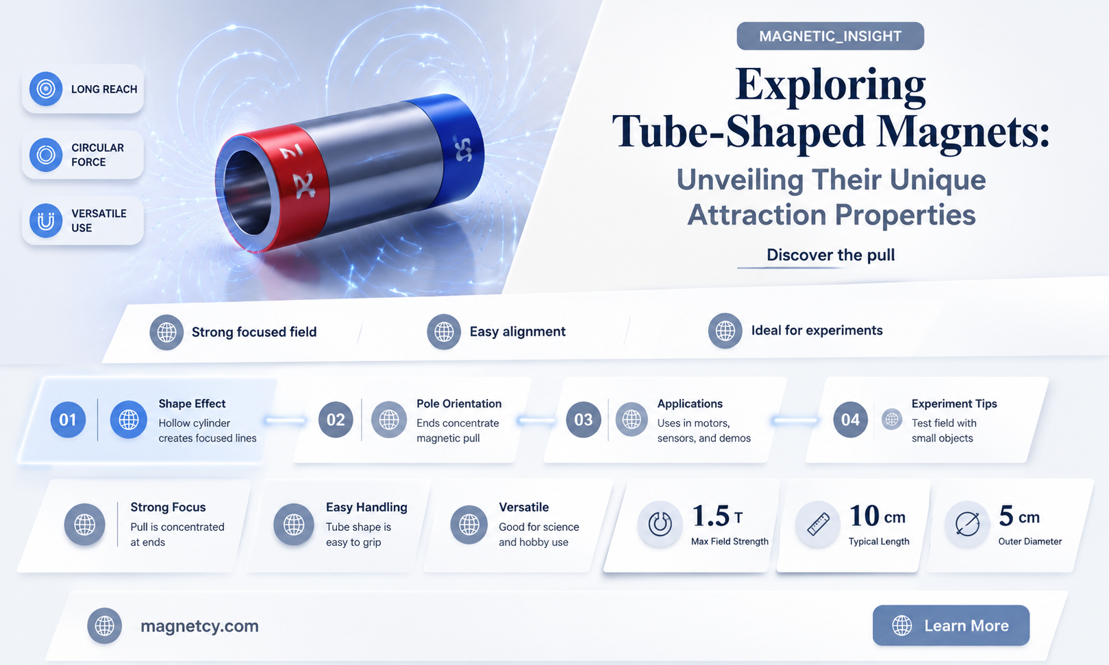are there tube shaped magnets attraction