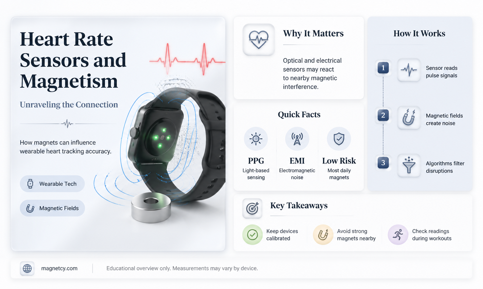 can a heart rate sensor be a magnet