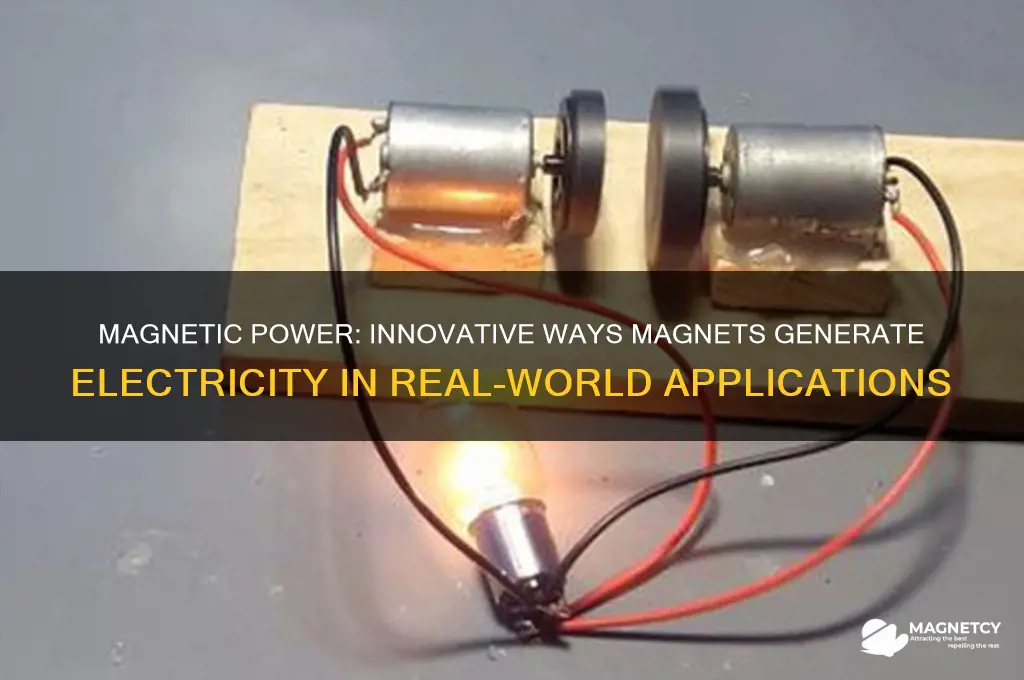 how a magnet can be used to generate electricity examples
