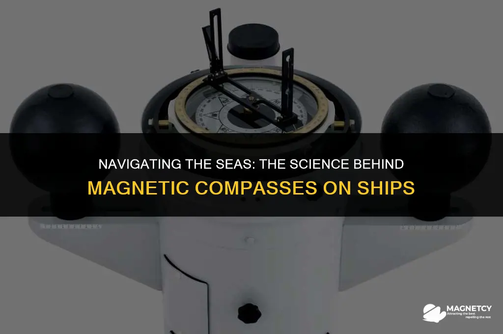 how a magnetic compass works on a ship
