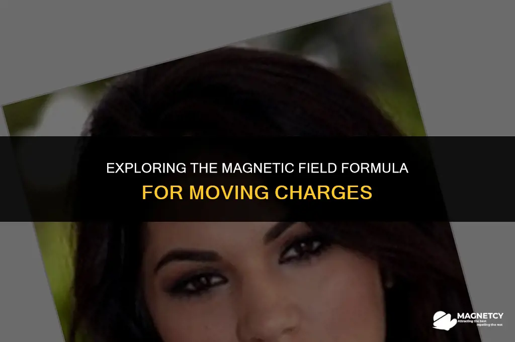how a moving charge produces magnetic field formula