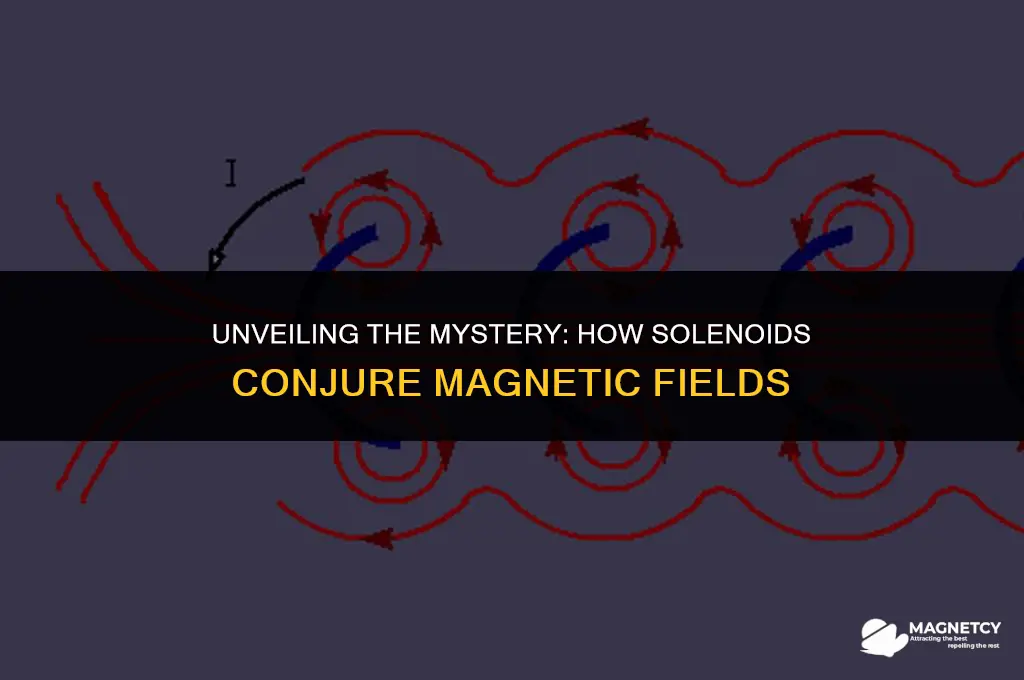 how a solenoid induces a magnetic field
