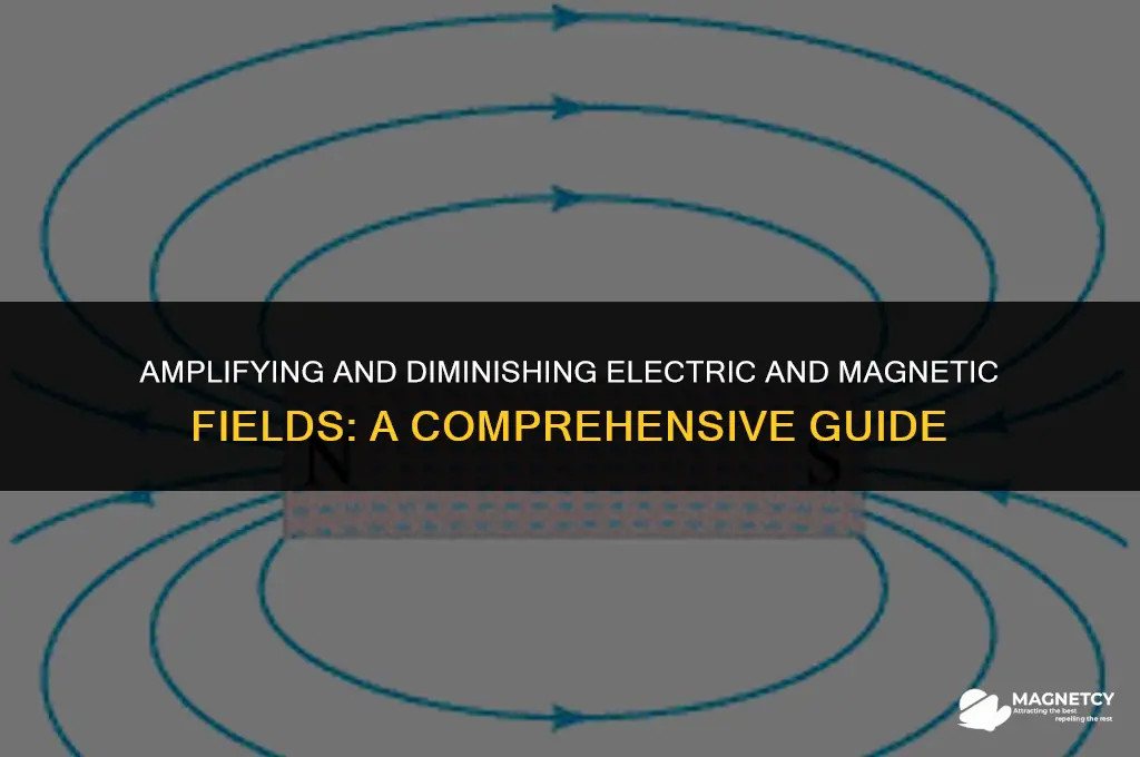 how are electric and magnetic fields made stronger and weaker