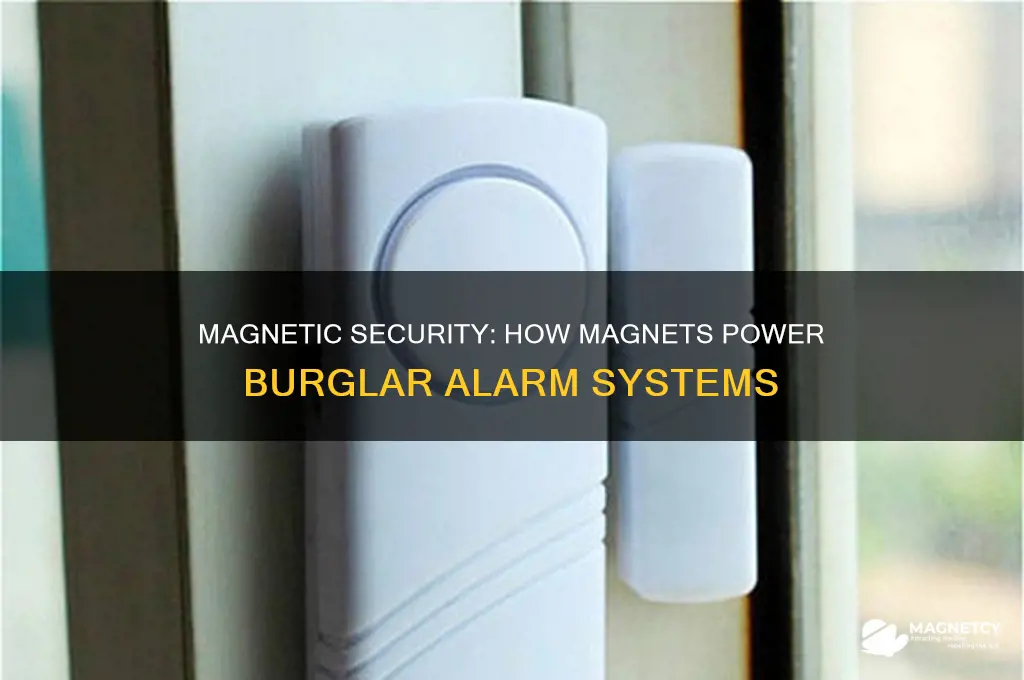 how are magnets used in burglar alarm systems