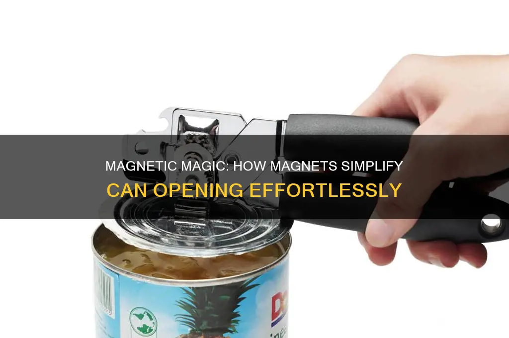 how are magnets used in can openers