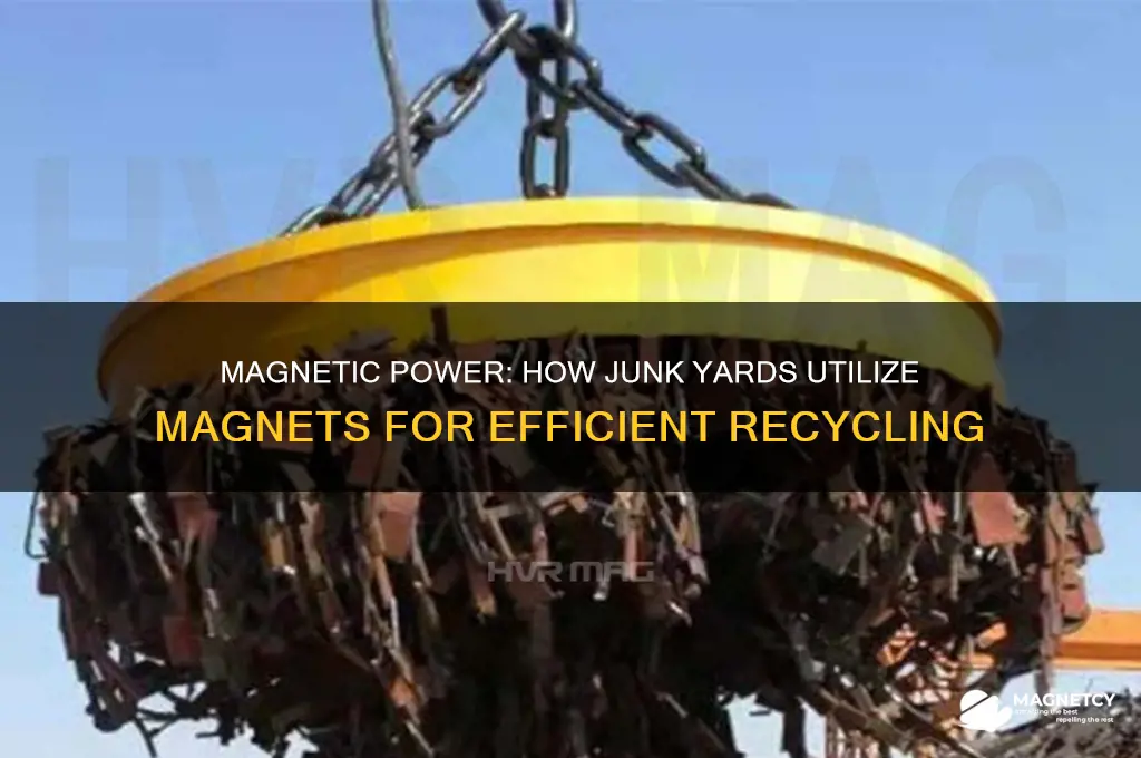 how are magnets used in junk yards